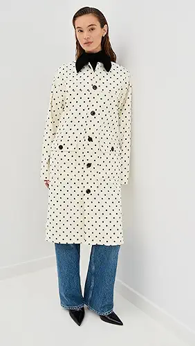 Tanner Fletcher Porter Polka-Dot Corduroy Coat
