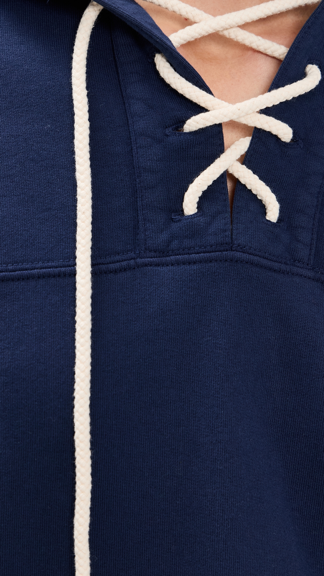 THE GREAT. The Lace Up Hoodie thumbnail