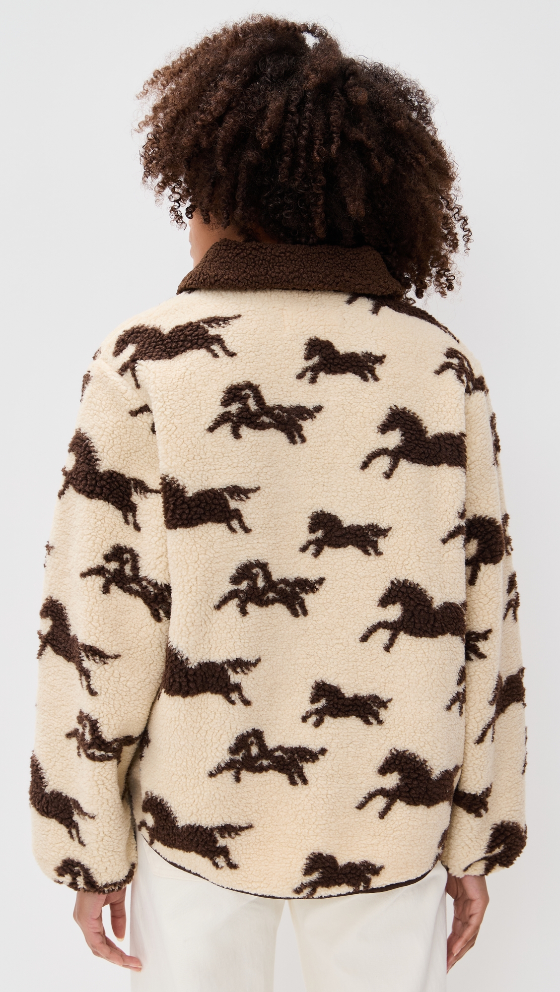 THE GREAT. The Pasture Sherpa Jacket thumbnail