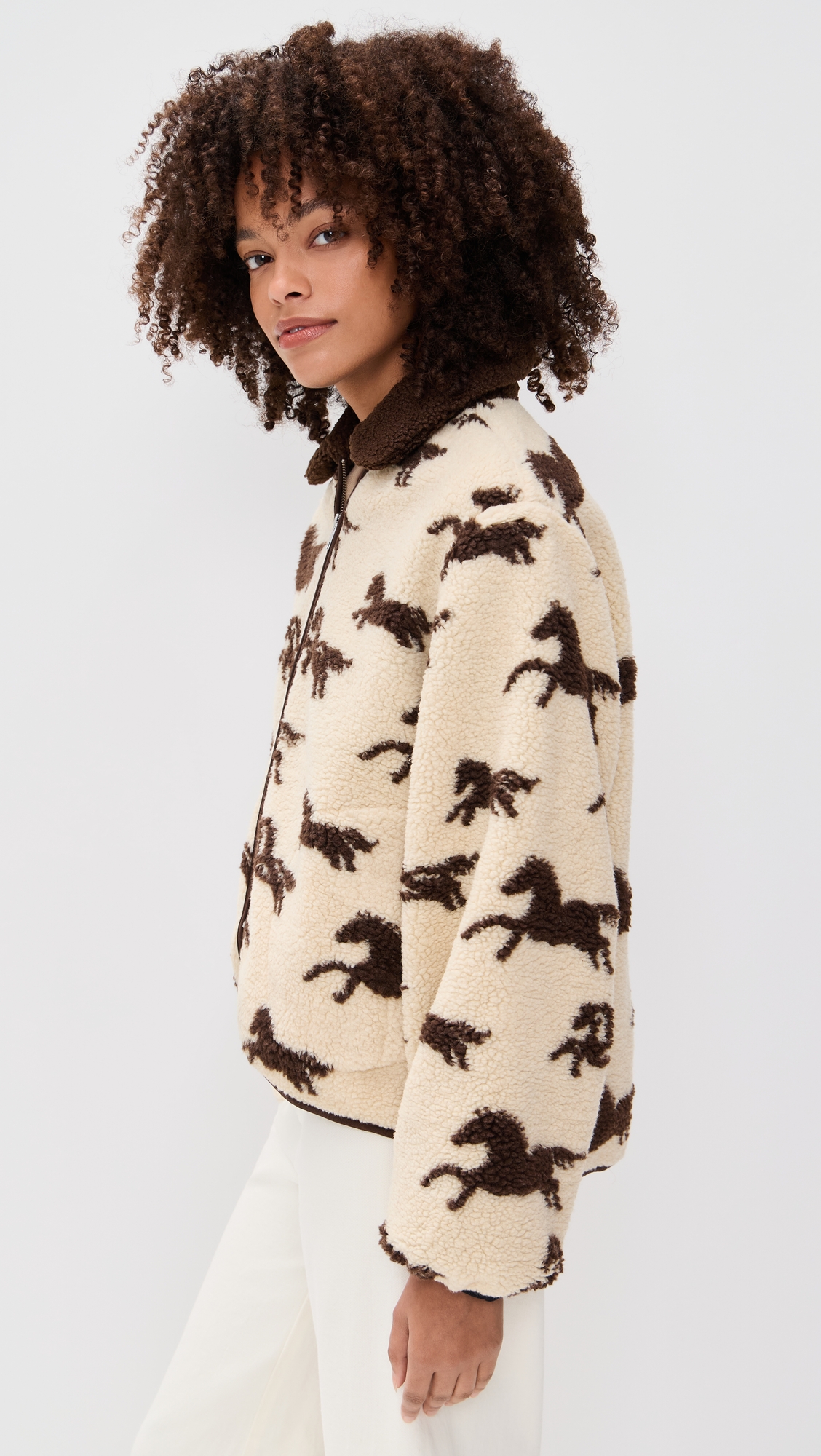 THE GREAT. The Pasture Sherpa Jacket thumbnail