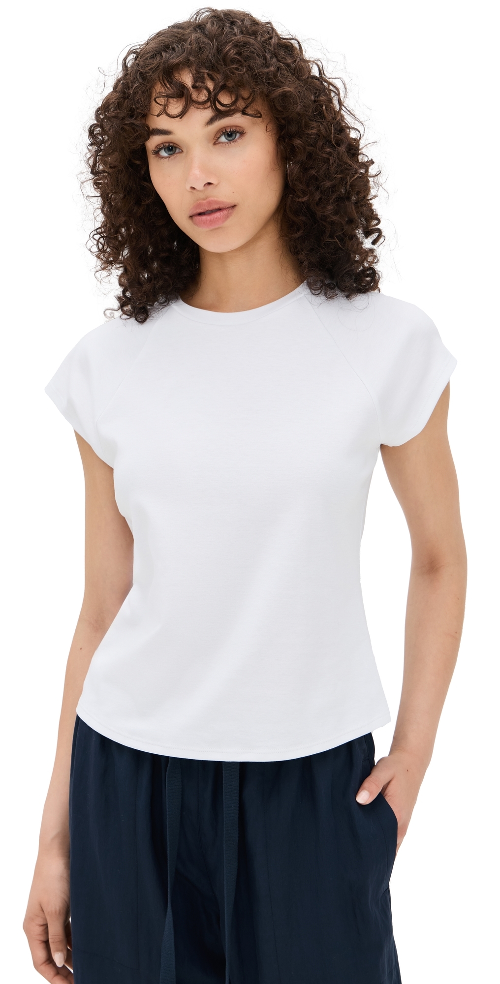 Theory Cap-sleeve Silk Georgette Top