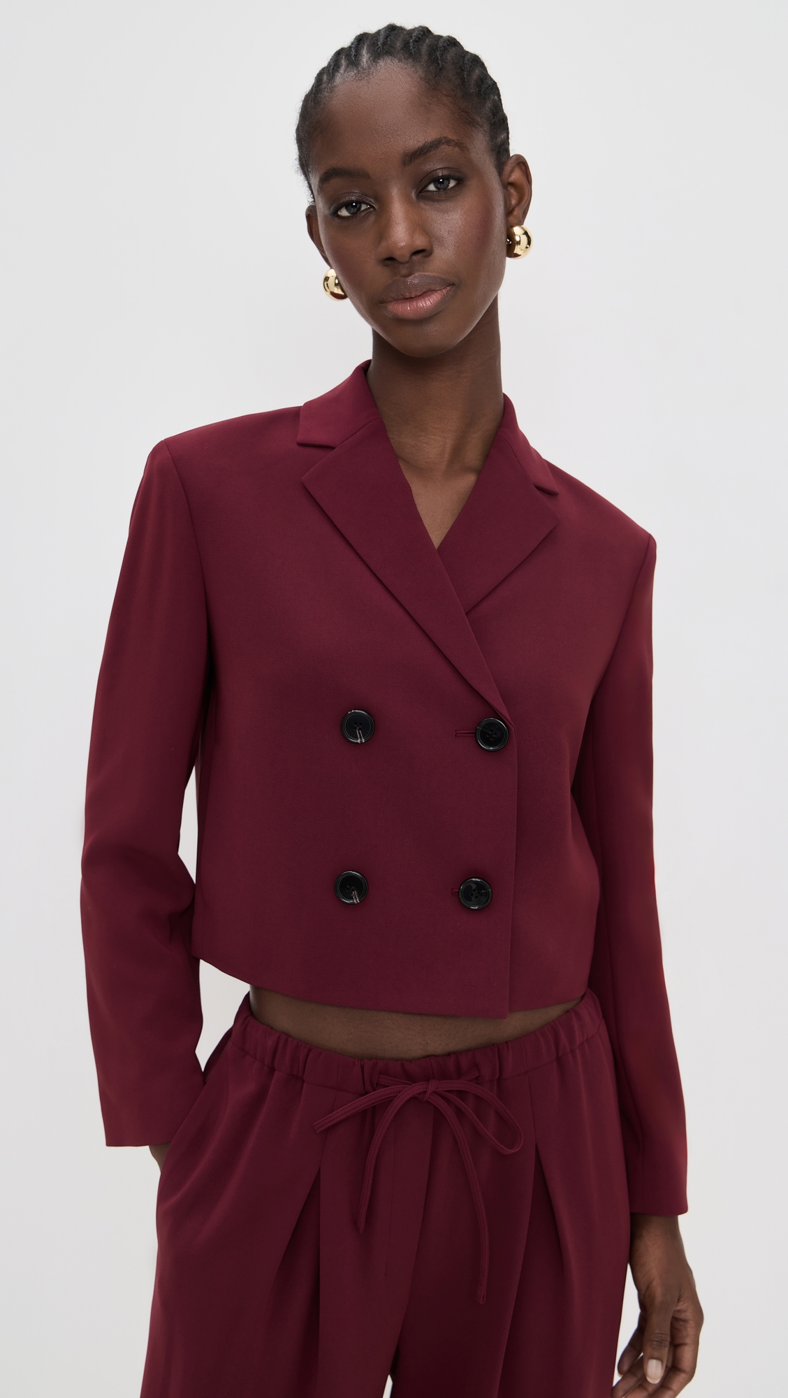 Theory Crop Double-Breasted Jacket