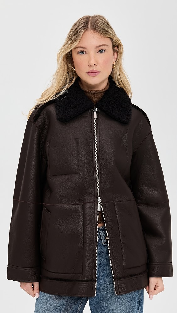 Apparis Jay Supple Sans Leather Bonded Coat | Shopbop