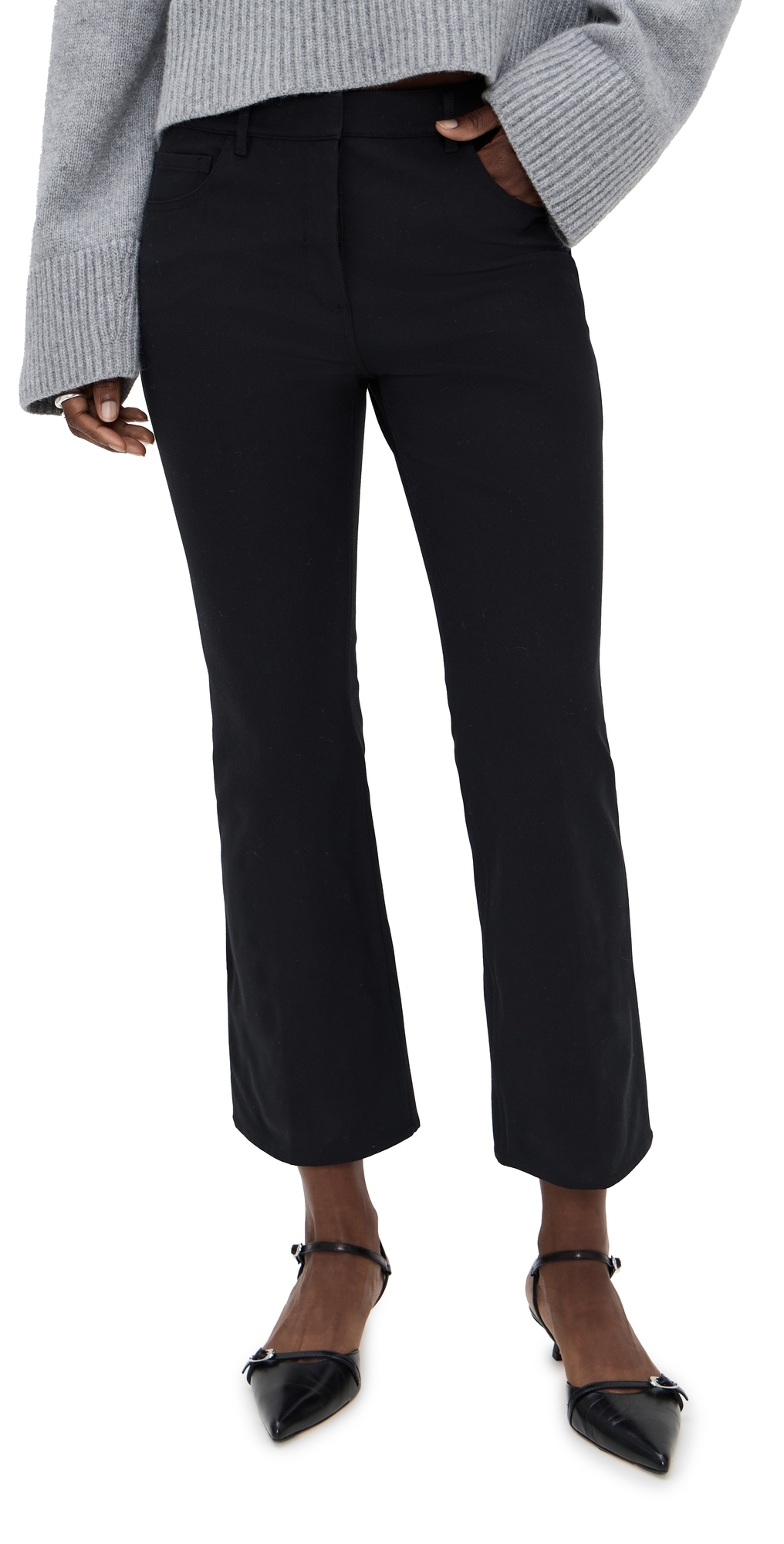 Theory Kick 5 Pocket Cl. Bistre Trousers Black In Black