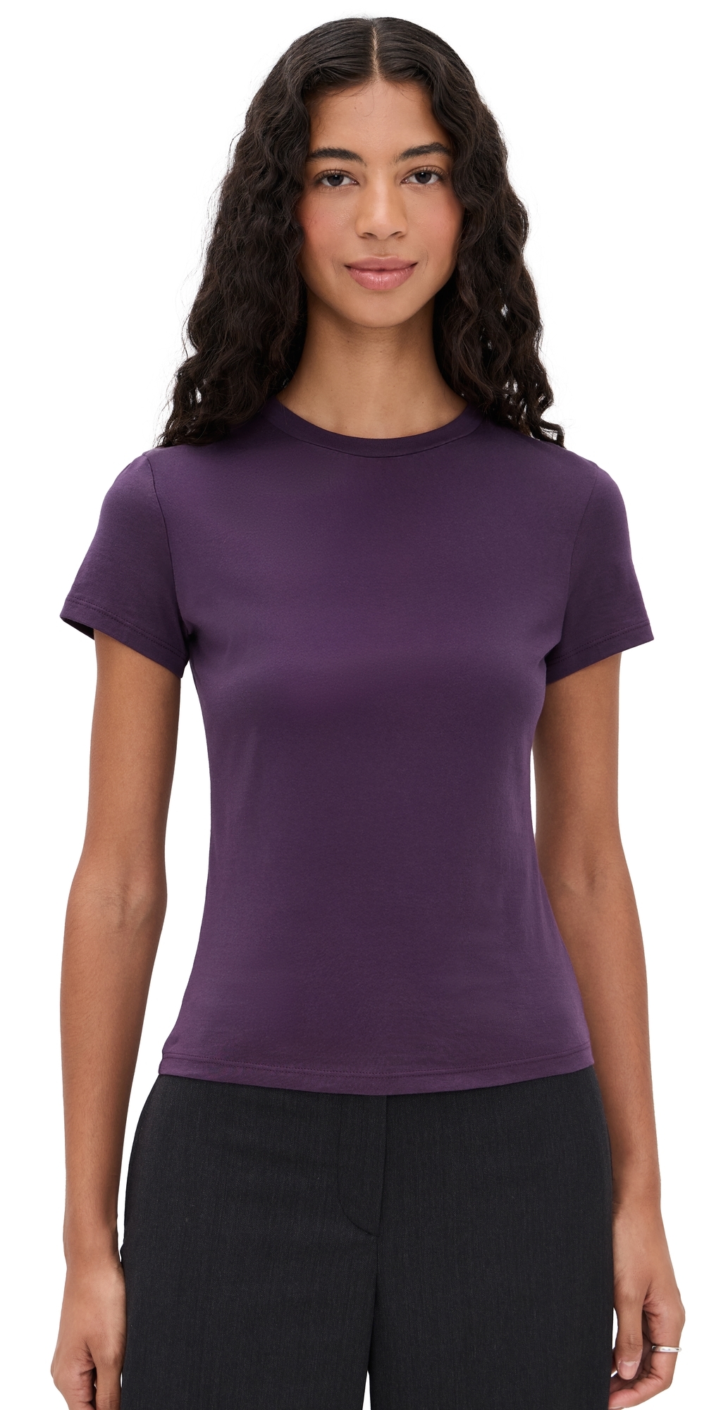 Theory Tiny Tee Black Iris In Purple