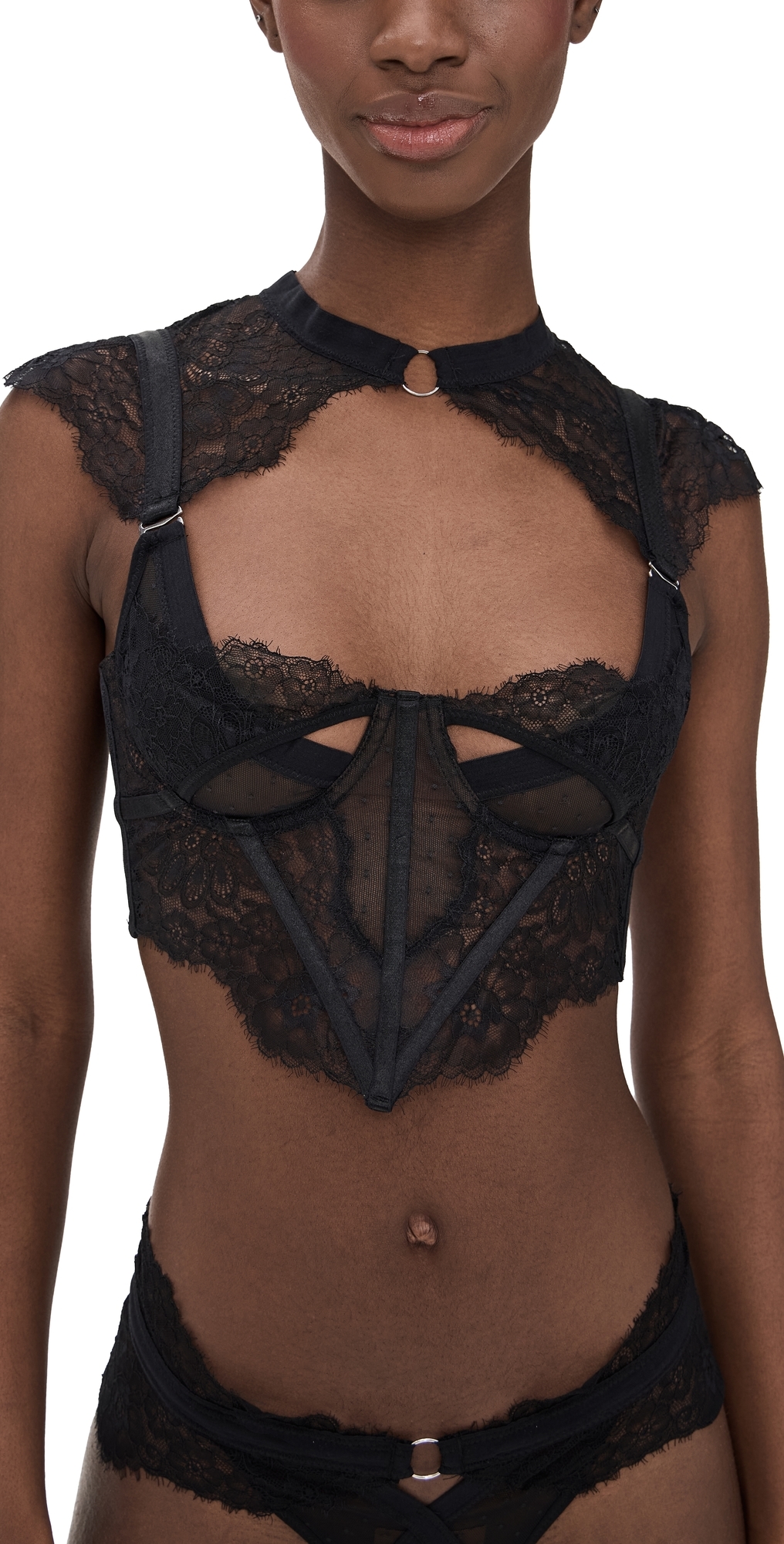 Thistle And Spire Minna Bodice Black In Black