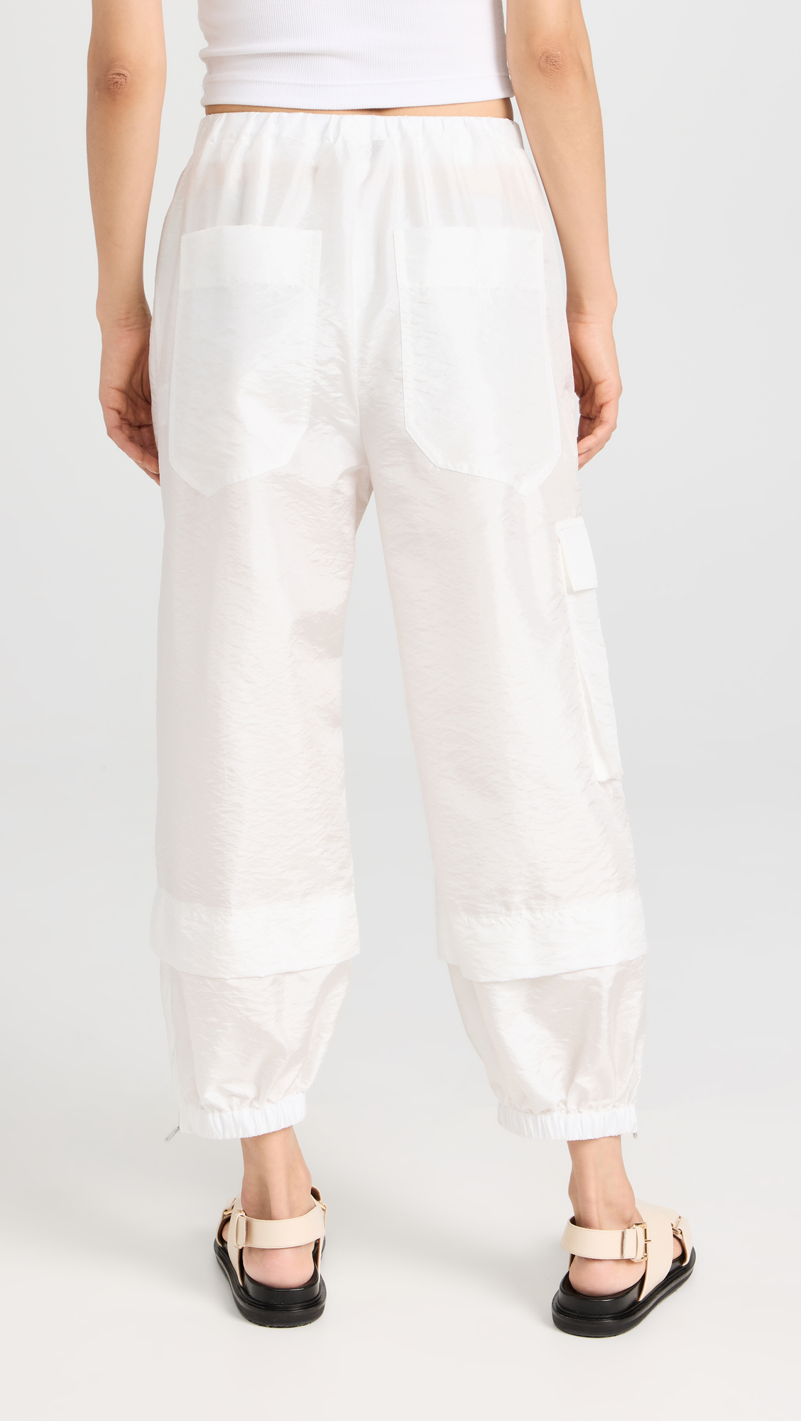 Tibi Crispy Nylon Pull On Joggers thumbnail
