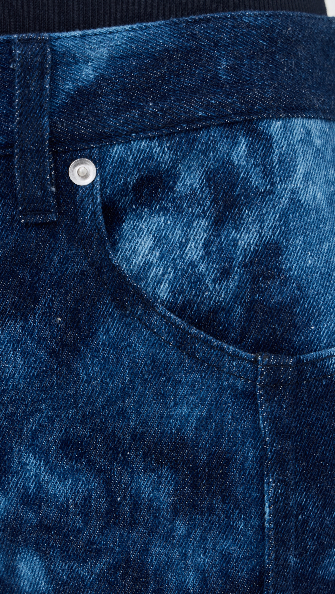 Tibi Tie-Dye Denim Tuck Jeans thumbnail