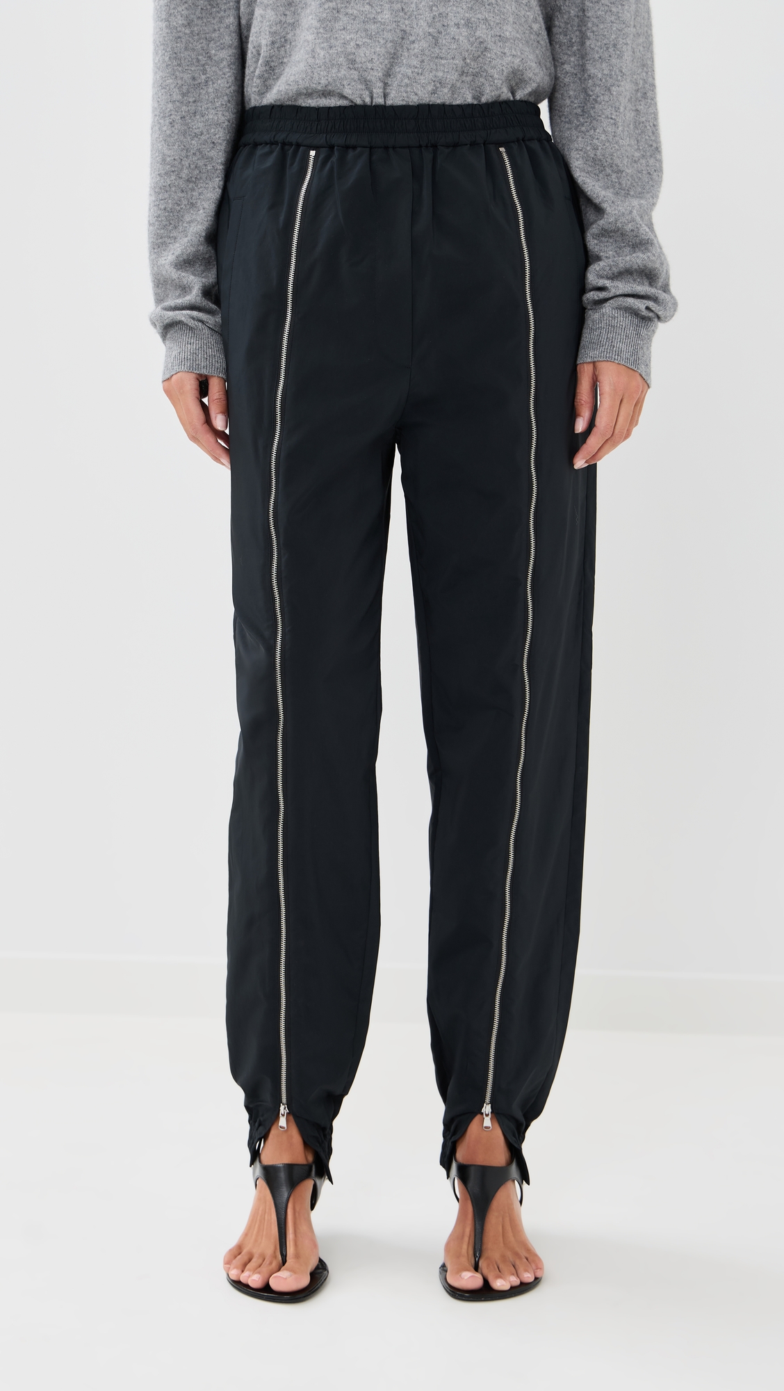 Tibi Nylon Zipper Joggers thumbnail