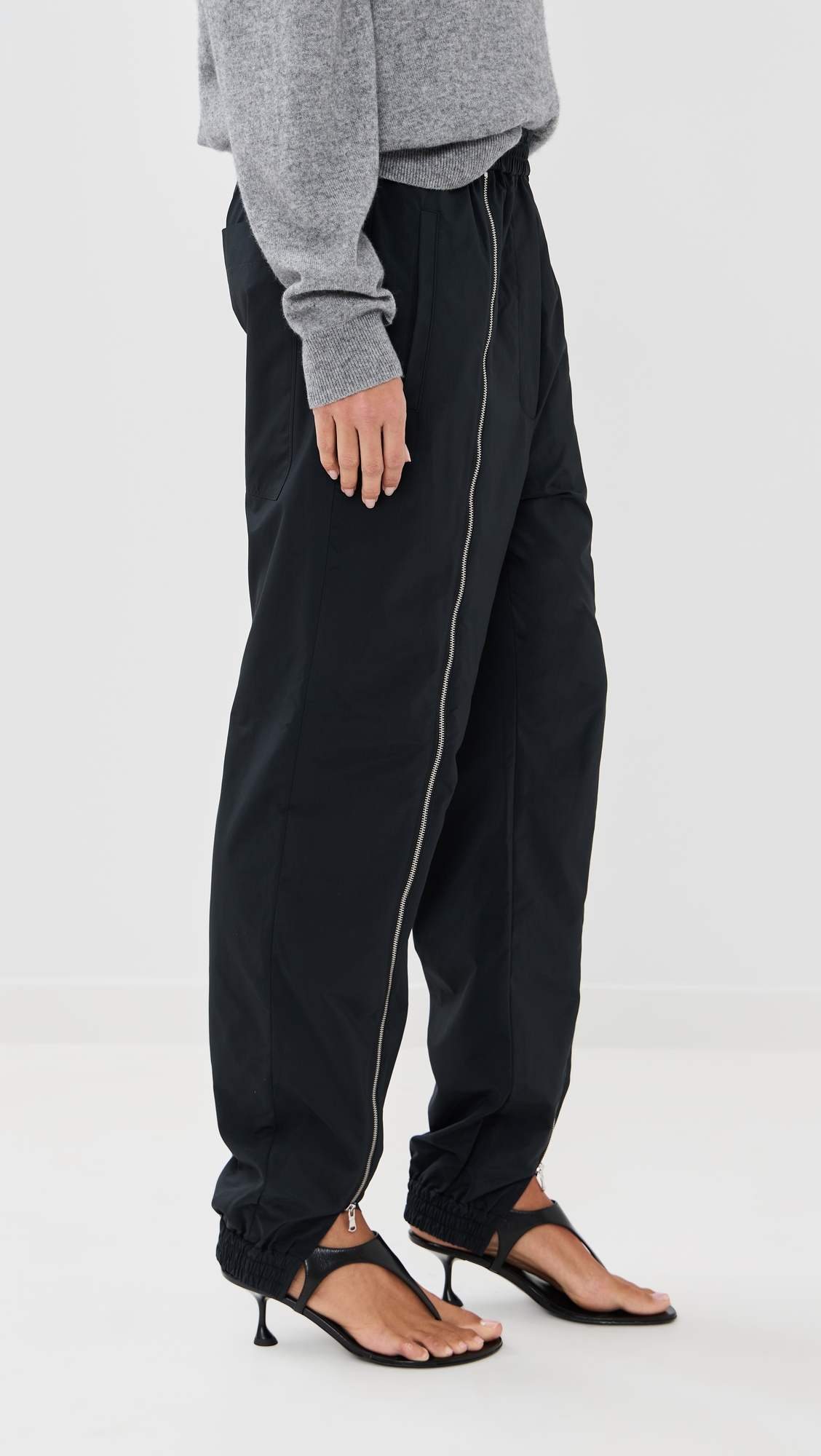 Tibi Nylon Zipper Joggers thumbnail
