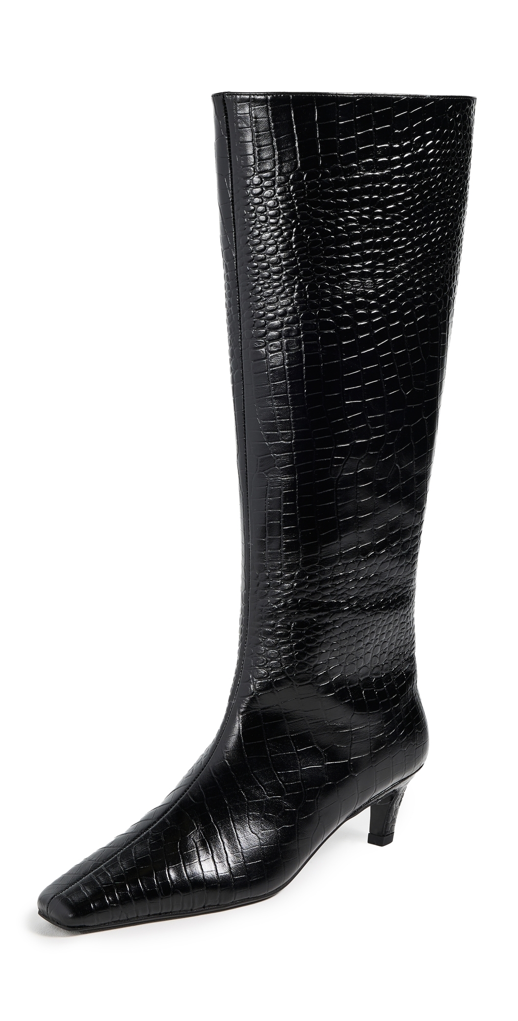 Tony Bianco Evysa Boots Black Croc In Black
