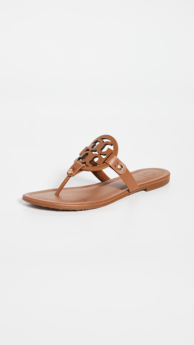 Brown tory burch flip flops clearance