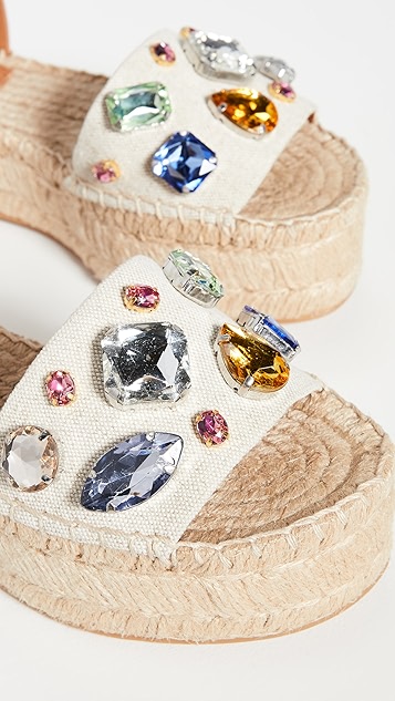 Tory burch crystal espadrille Clearance