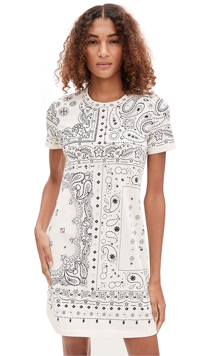 Tory burch cotton shirt dress clearance