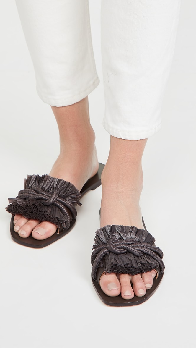 Tory burch rope flat slide clearance