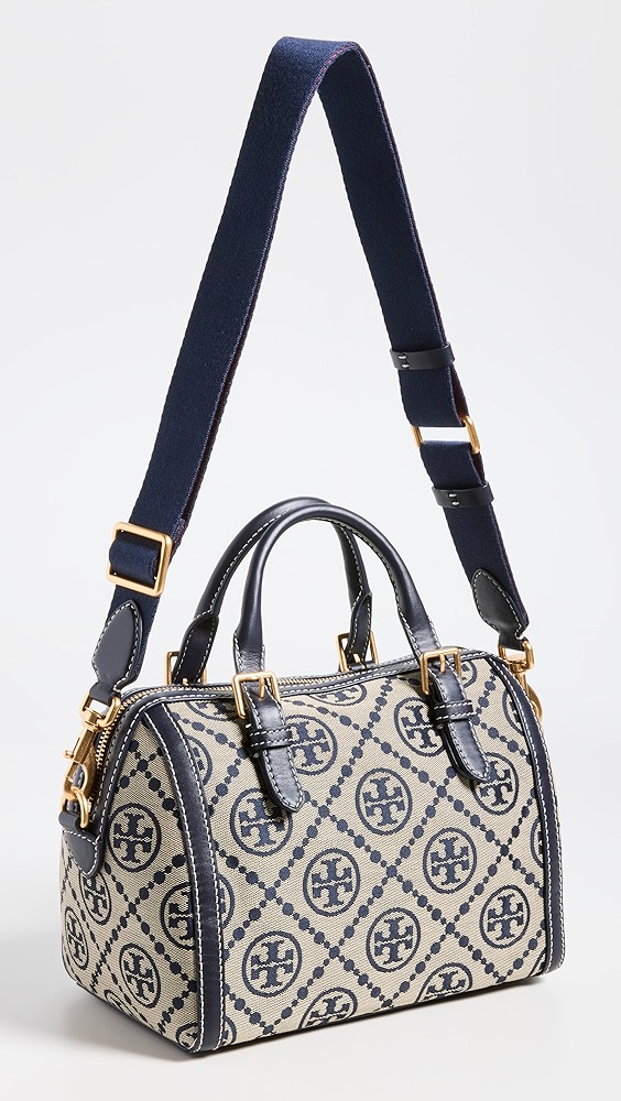 Tory Burch T Monogram Jacquard Barrel Bag