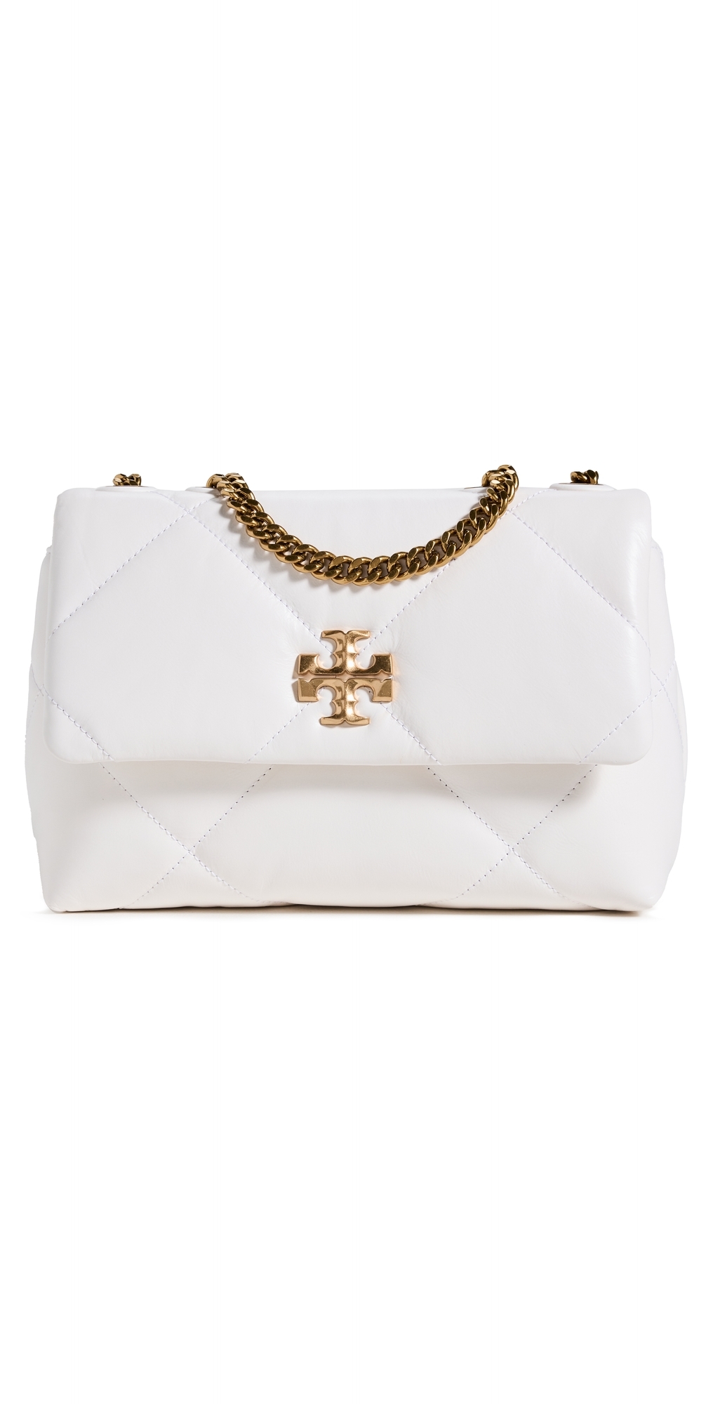 Tory Burch Kira Diamond Quilt Small Convertible Shoulder Bag Cirrus Cloud