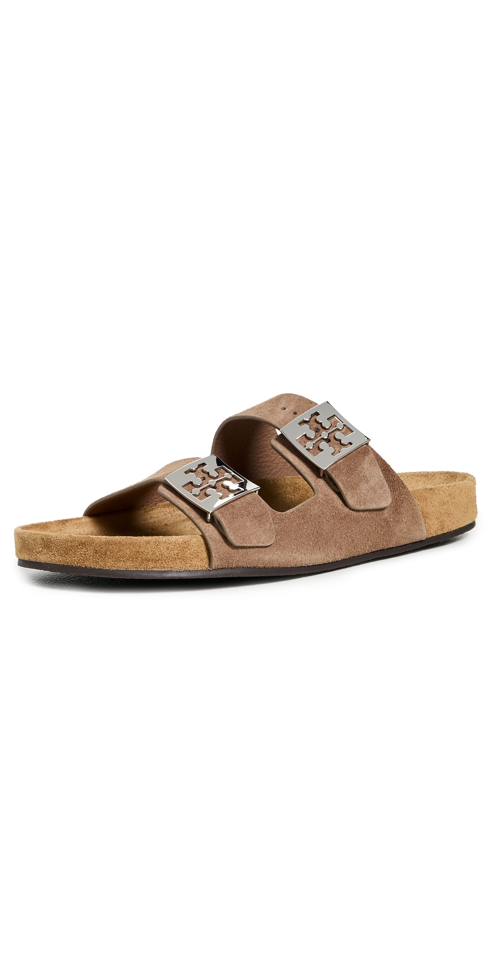 Tory Burch Mellow Slides Riverrock In Brown