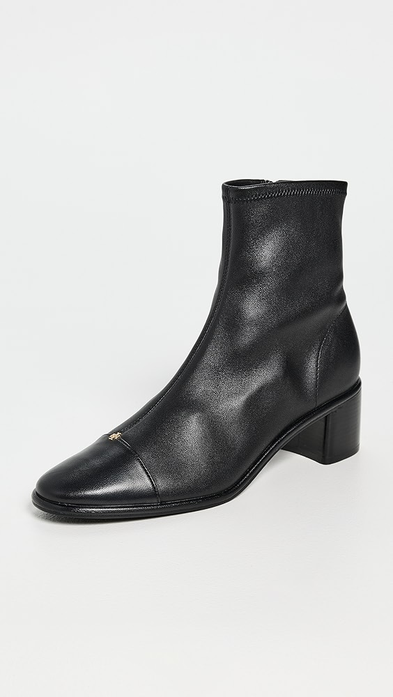 Cap Toe Heel Ankle Boots - Image 1