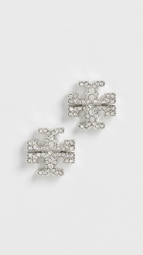 Kira Pave Stud Earrings - Image 1
