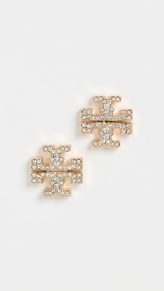 Kira Pave Stud Earrings - Image 1