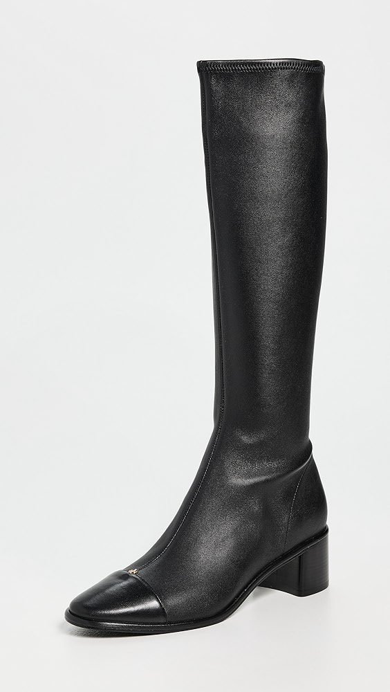 Cap Toe Knee High Boots - Image 1