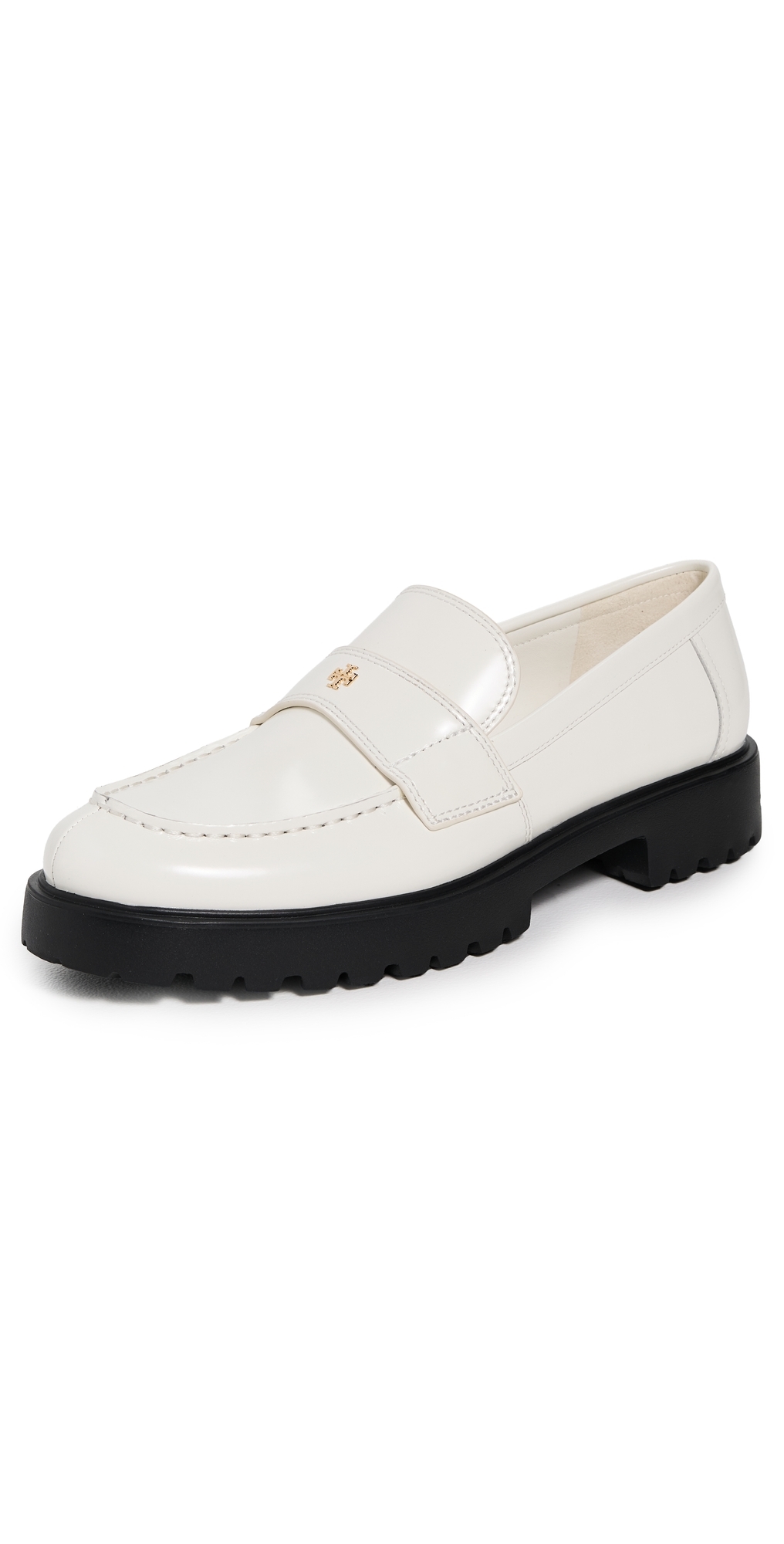 Tory Burch Classic Lug Loafers Dove White In White