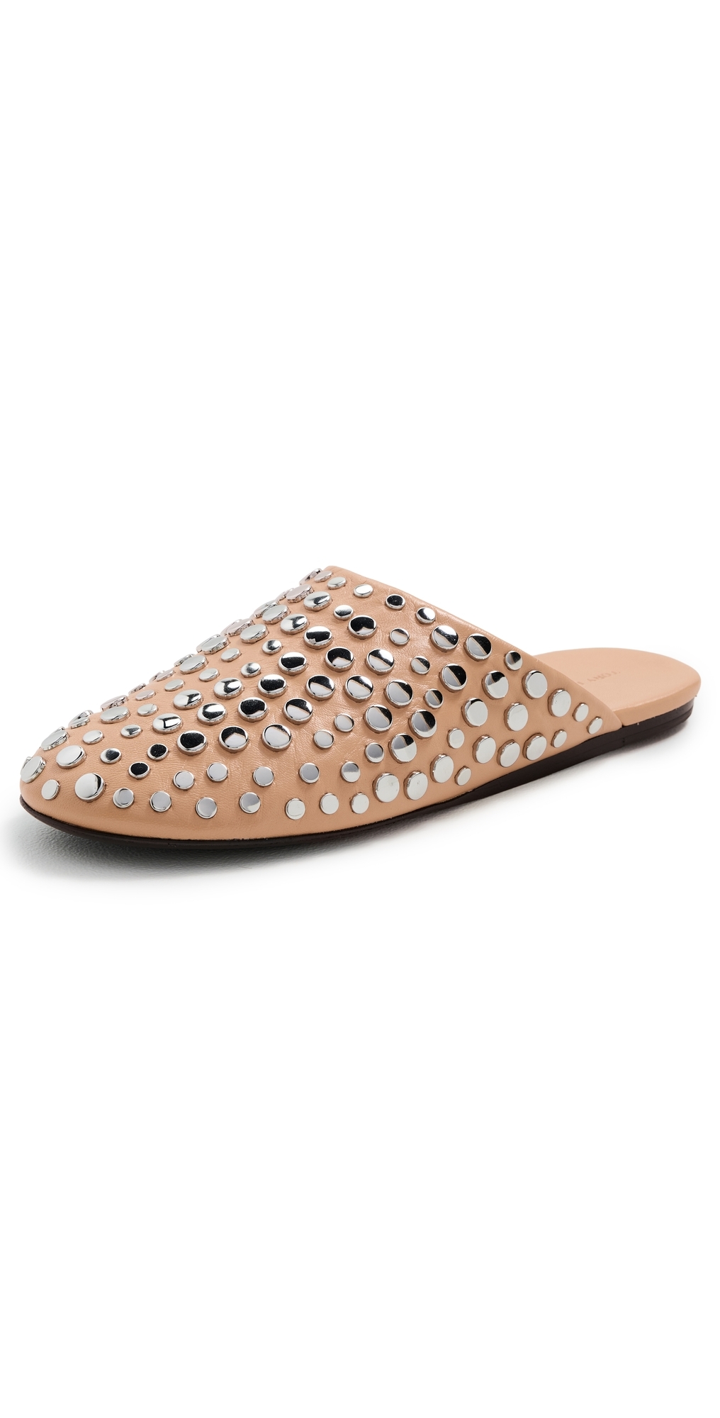 Tory Burch Studded Mules Cantucci / Silver In Animal Print