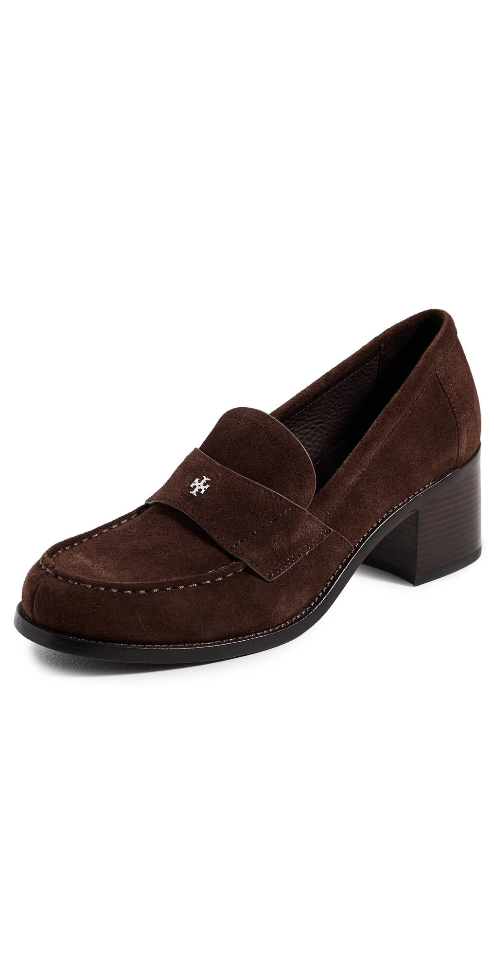 Tory Burch Classic Heeled Loafers 55mm Dark Cocoa In Brown