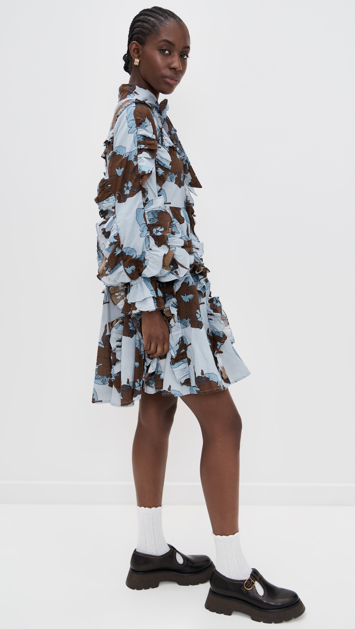 TRUTH Ruffle Tie Neck Dress thumbnail