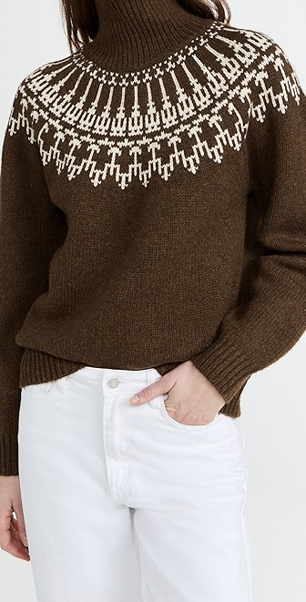 Tory sport merino fair isle sweater clearance