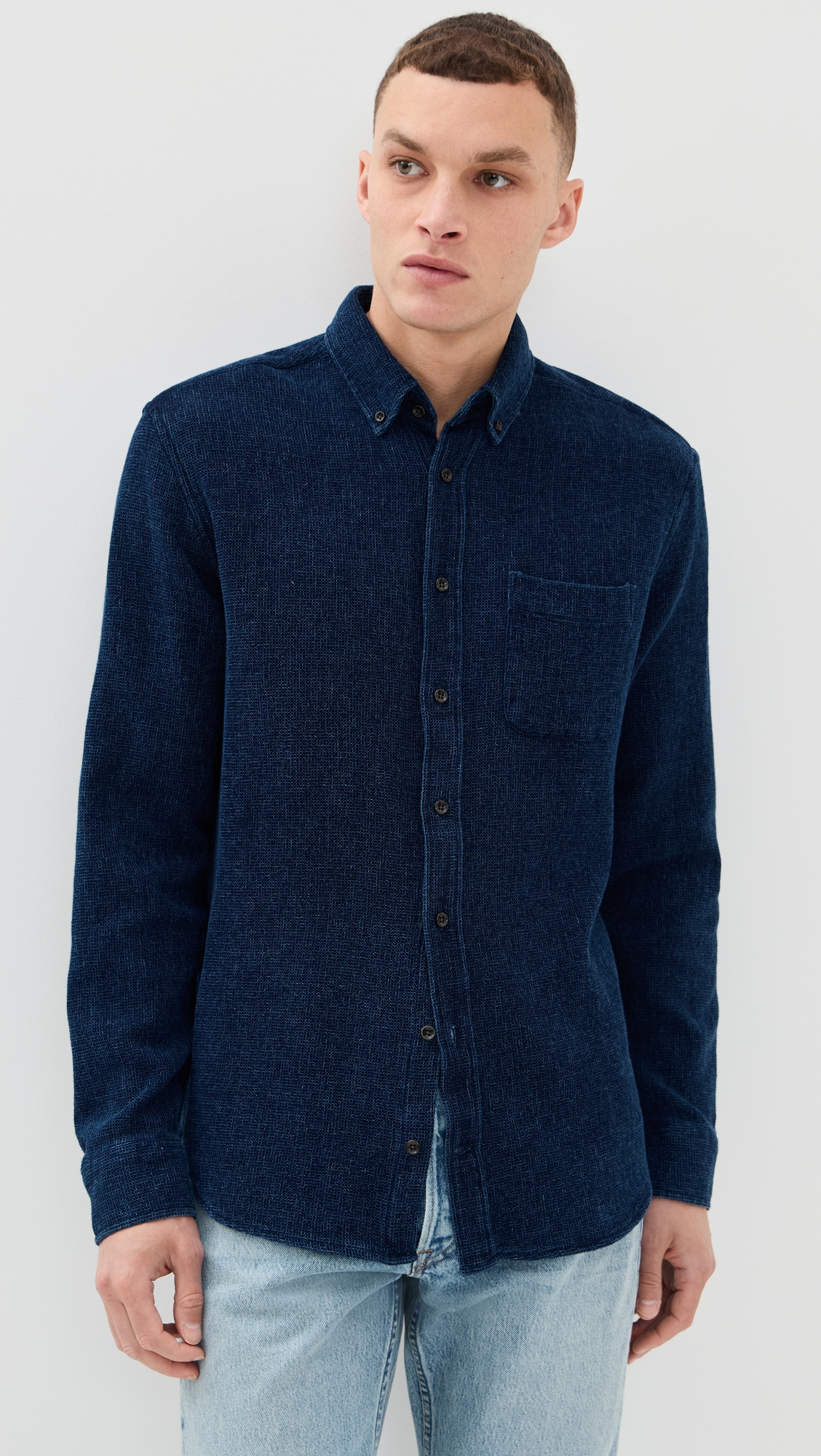Taylor Stitch Jack Waffle Indigo Shirt | Shopbop