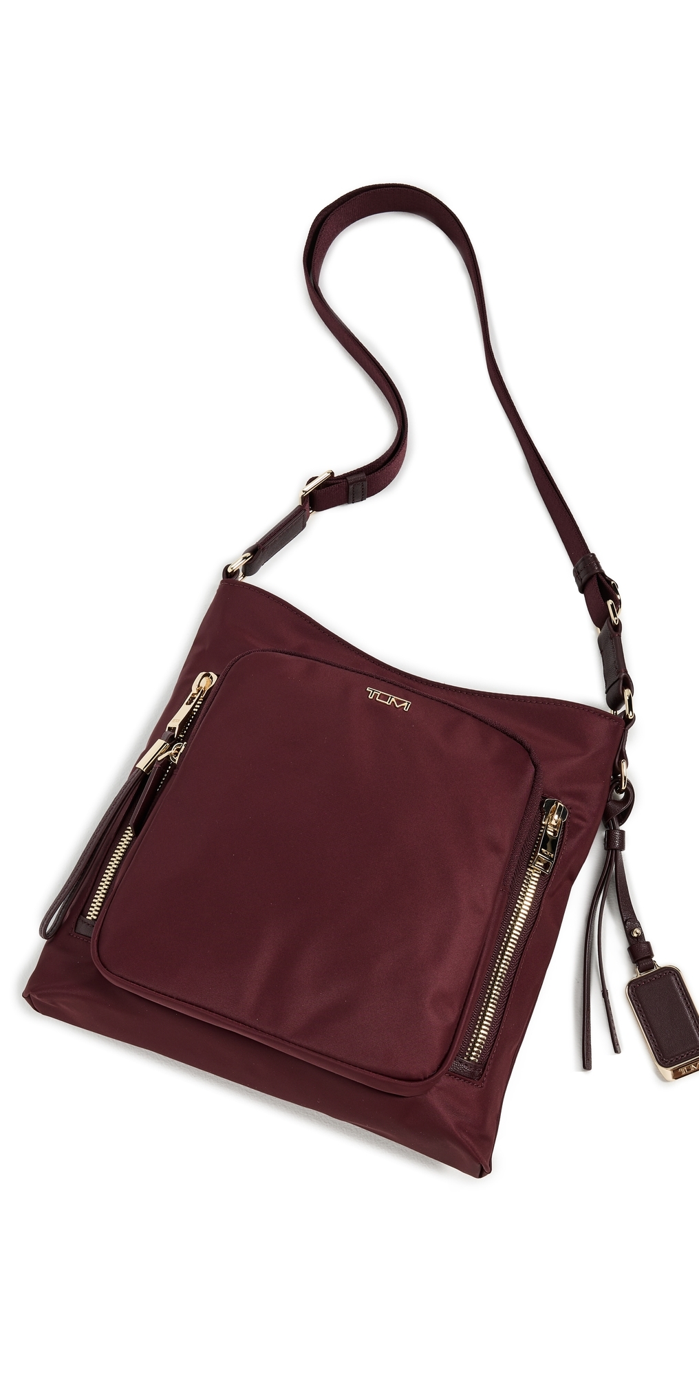 Tumi Voyageur Tyler Nylon Crossbody Bag In Burgundy