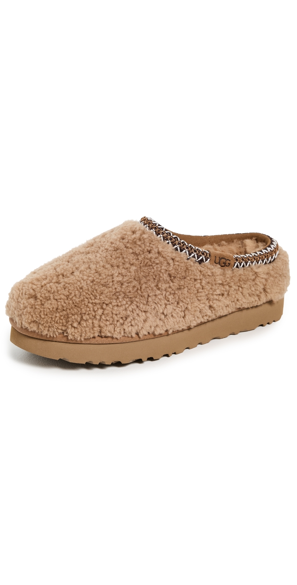 Ugg Tasman Maxi Curly Slippers Chestnut In Brown
