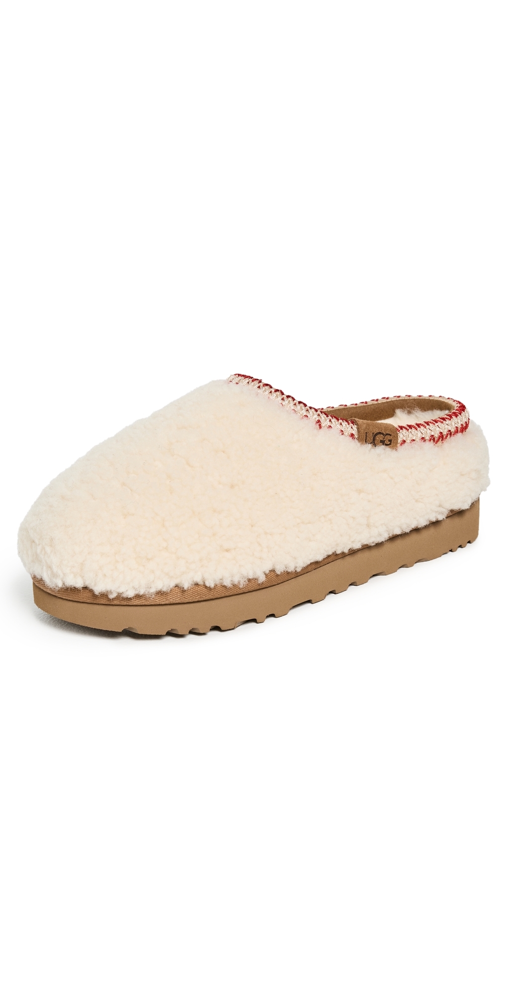 Ugg Tasman Maxi Curly Natural-coloured Slipper In Neutral