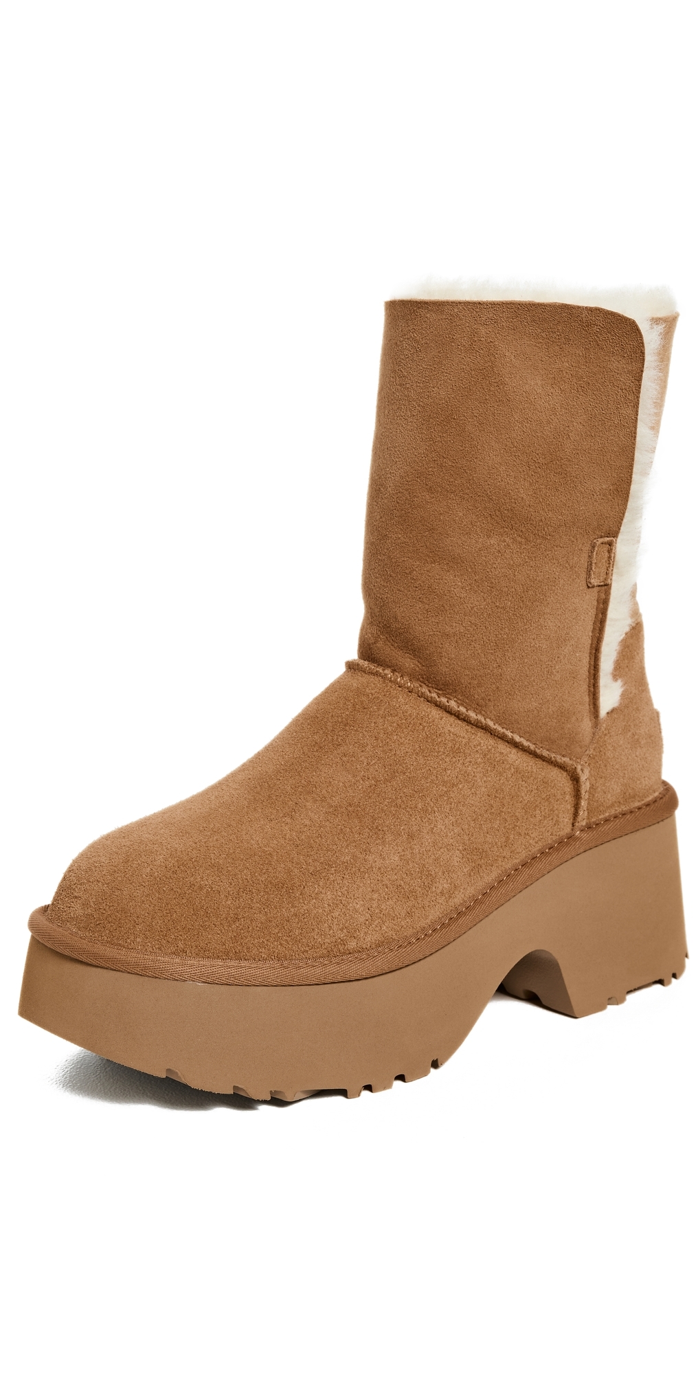 Ugg Camel Suede Esmee Boots In Brown