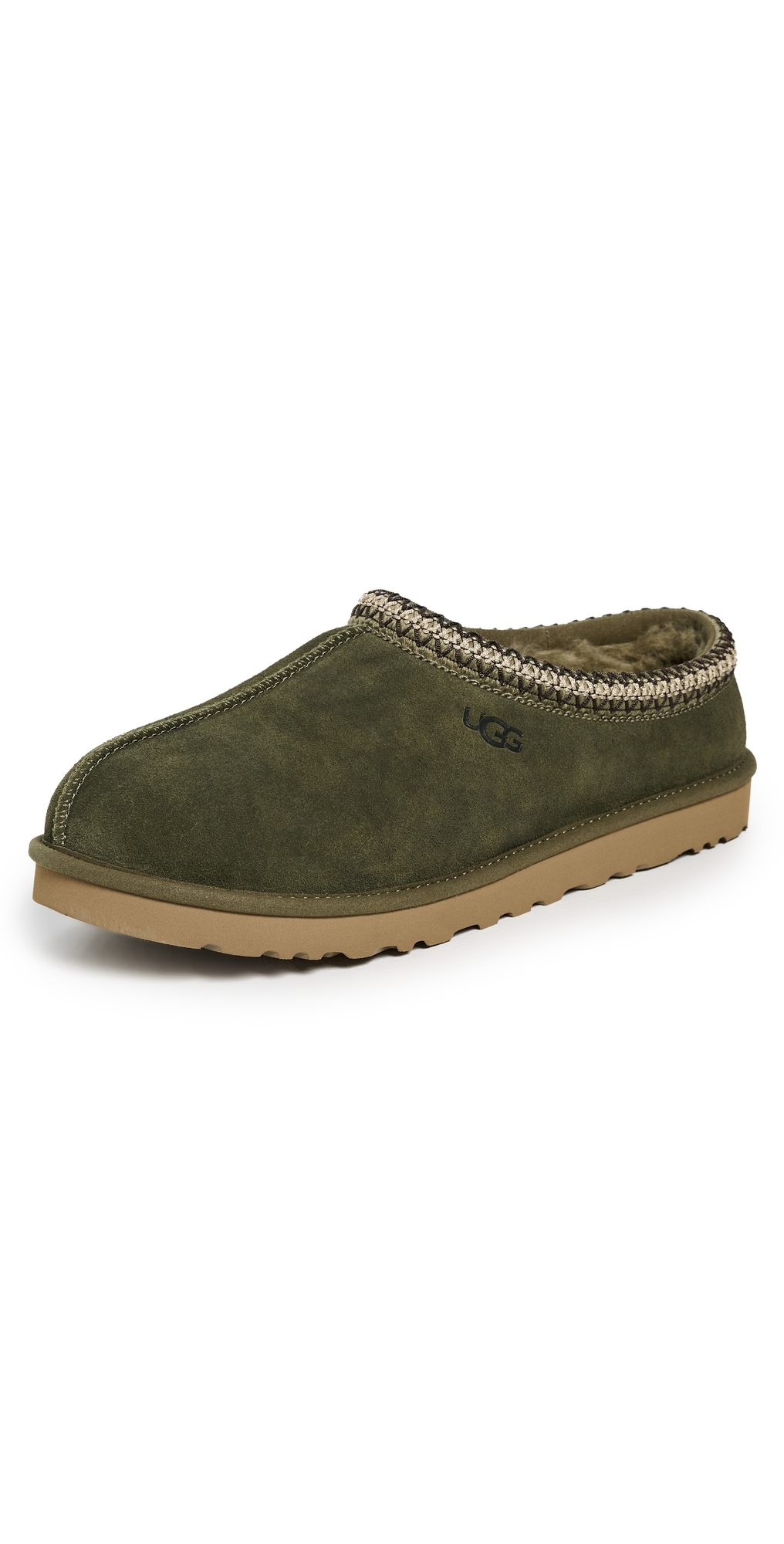 Ugg Tasman Baxter Slippers Burnt Olive In Green
