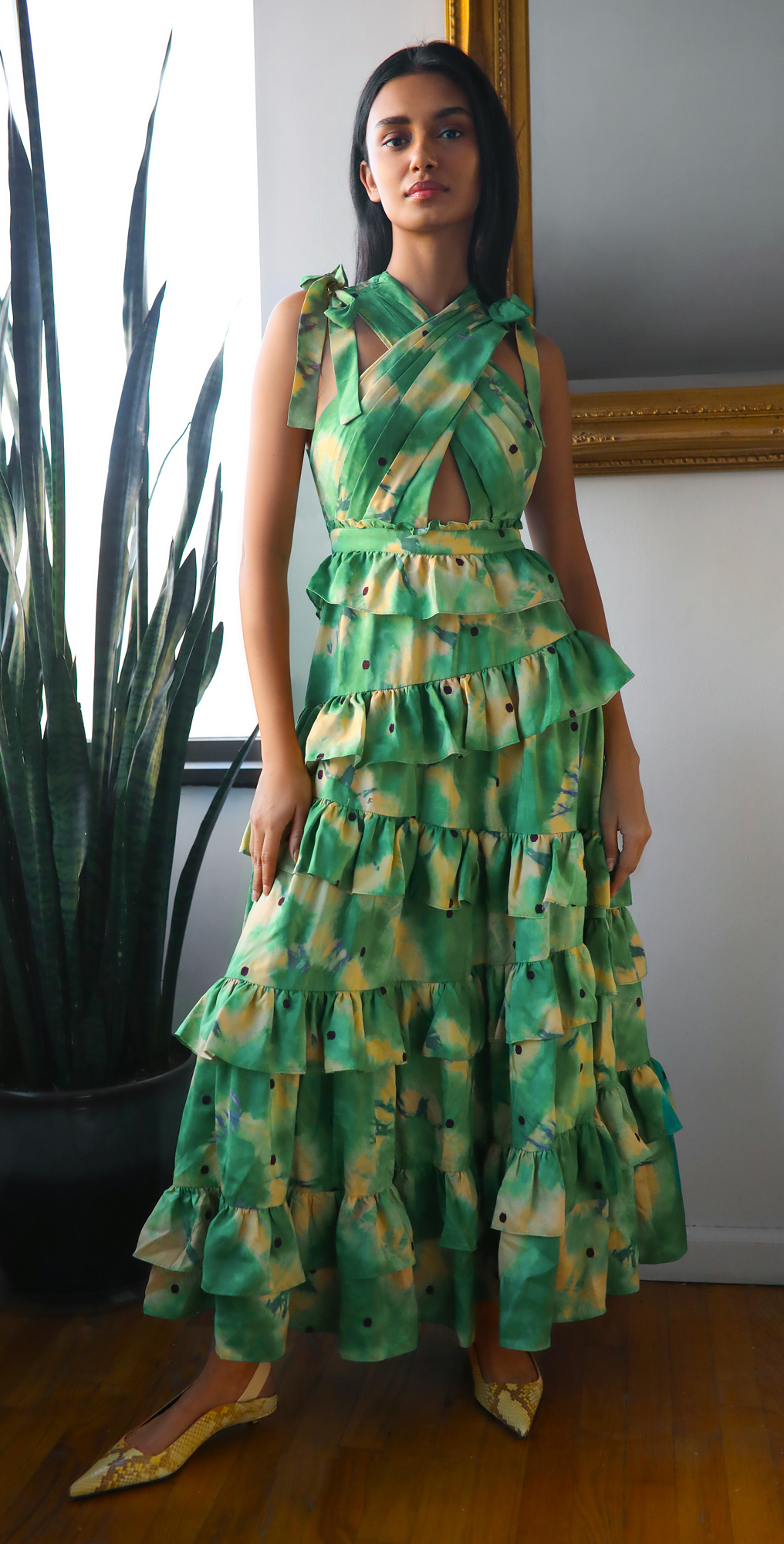 Ulla johnson green dress clearance