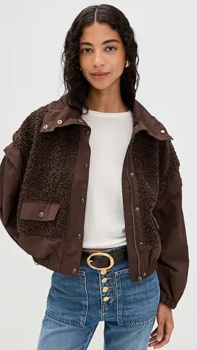 Ulla Johnson Aidan Teddy Fleece Jacket