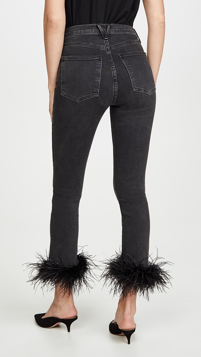 Veronica beard feather jeans clearance