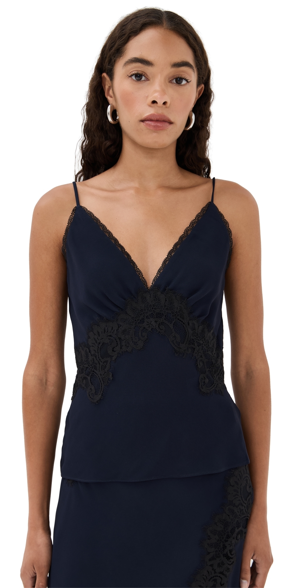 Veronica Beard Lindsey Top Navy In Black