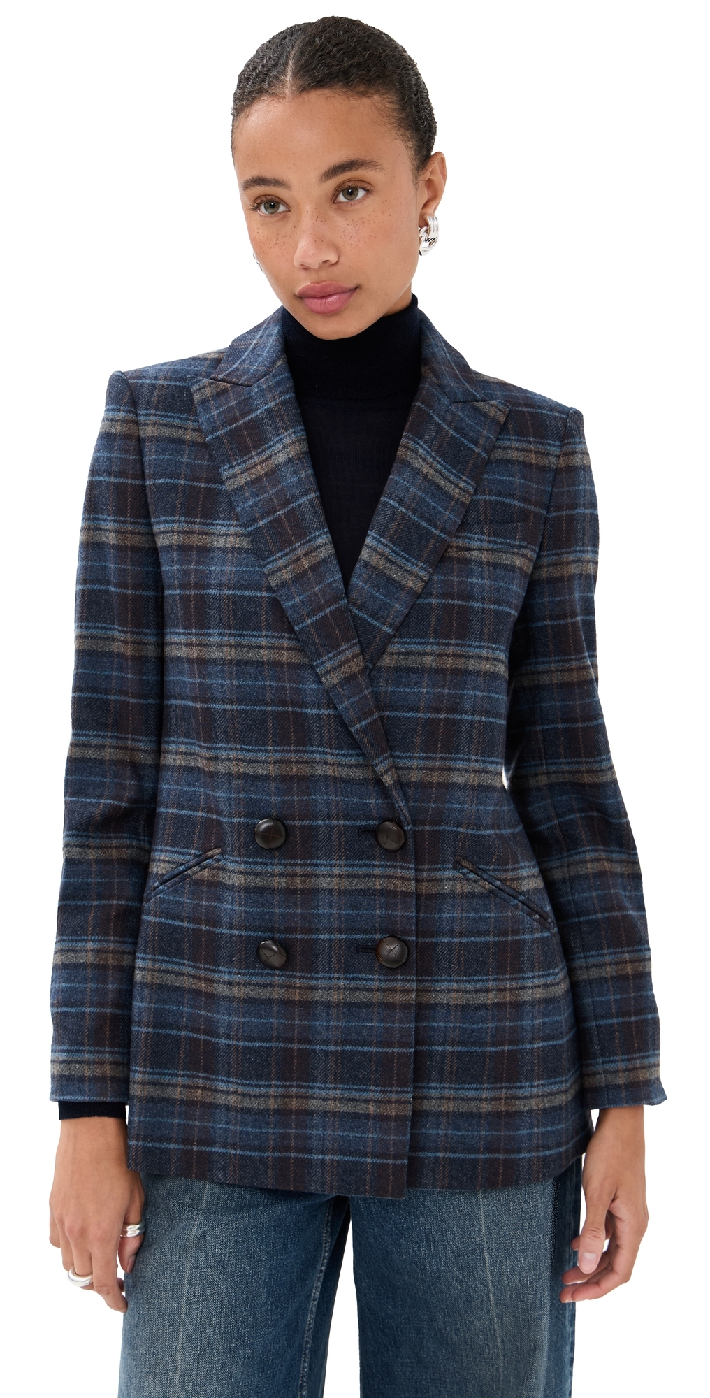 Veronica Beard Oria Dickey Jacket Blue Multi In Multi