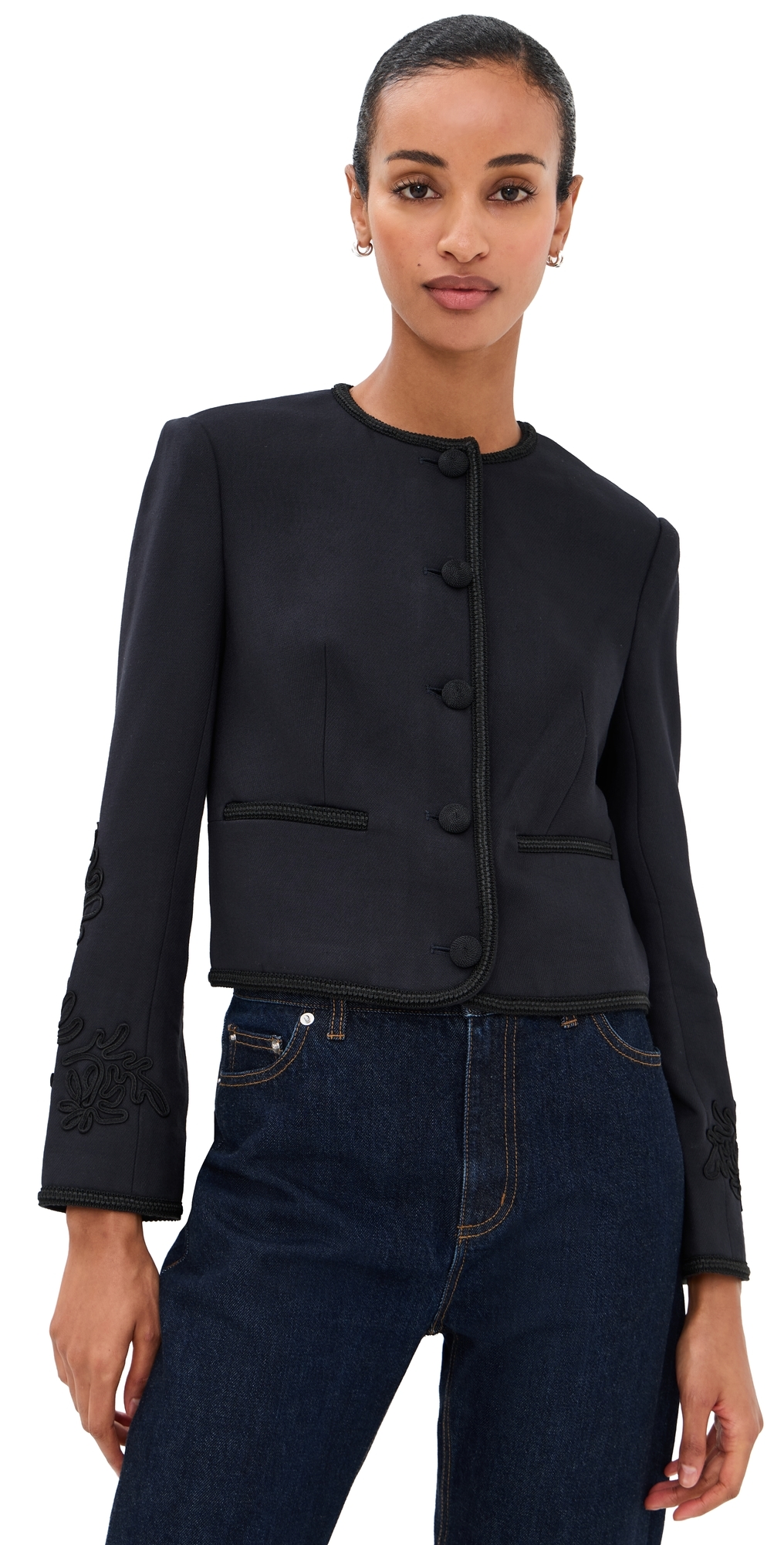 Veronica Beard Latrell Jacket Navy In Black