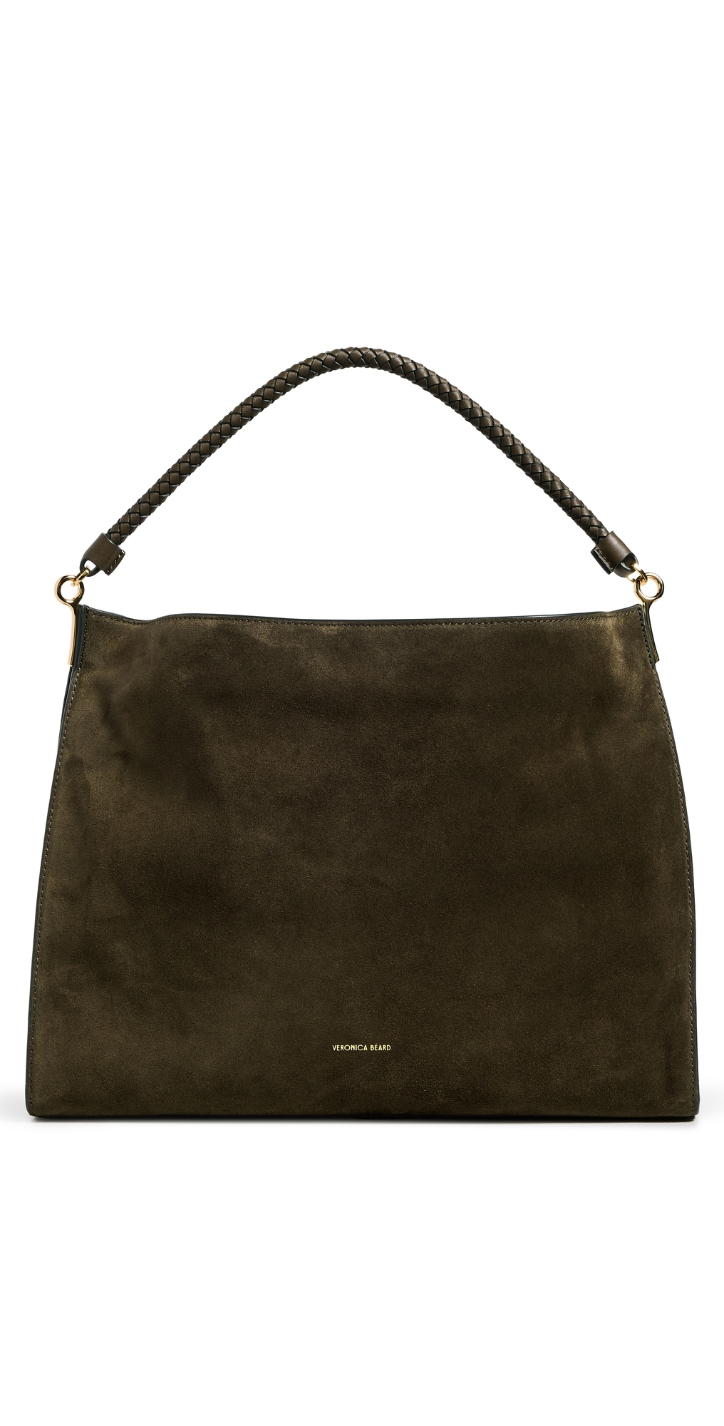 Veronica Beard Suede Vida Hobo Bag Cypress In Green