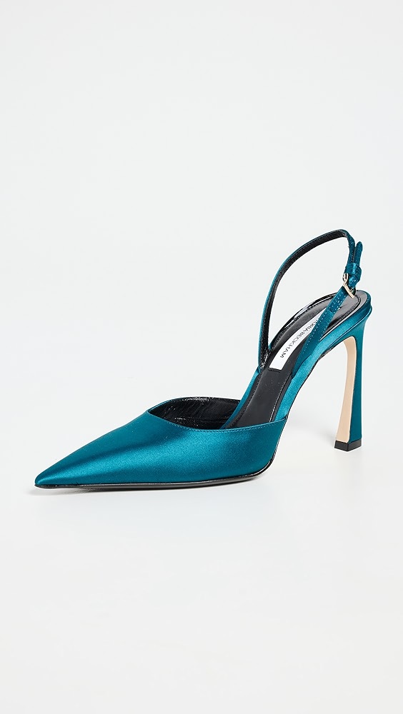 パンプス Victoria Beckham Pointed Toe Slingback Pumps With Bow Detail VICTORIA BECKHAM Sloan bow-embellished leather slingback