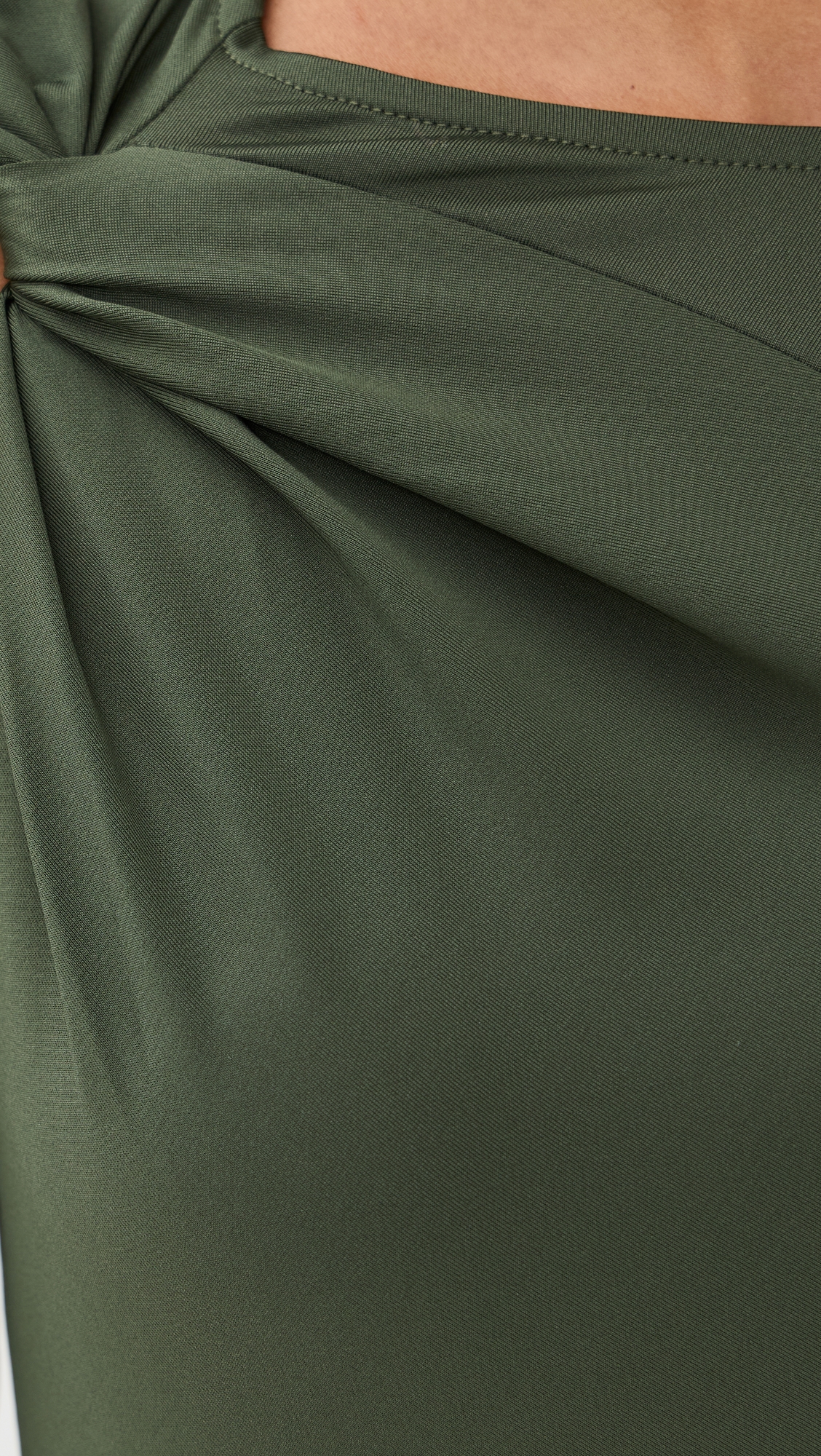 Victoria Beckham Twist Armhole Detail Midi Dress thumbnail
