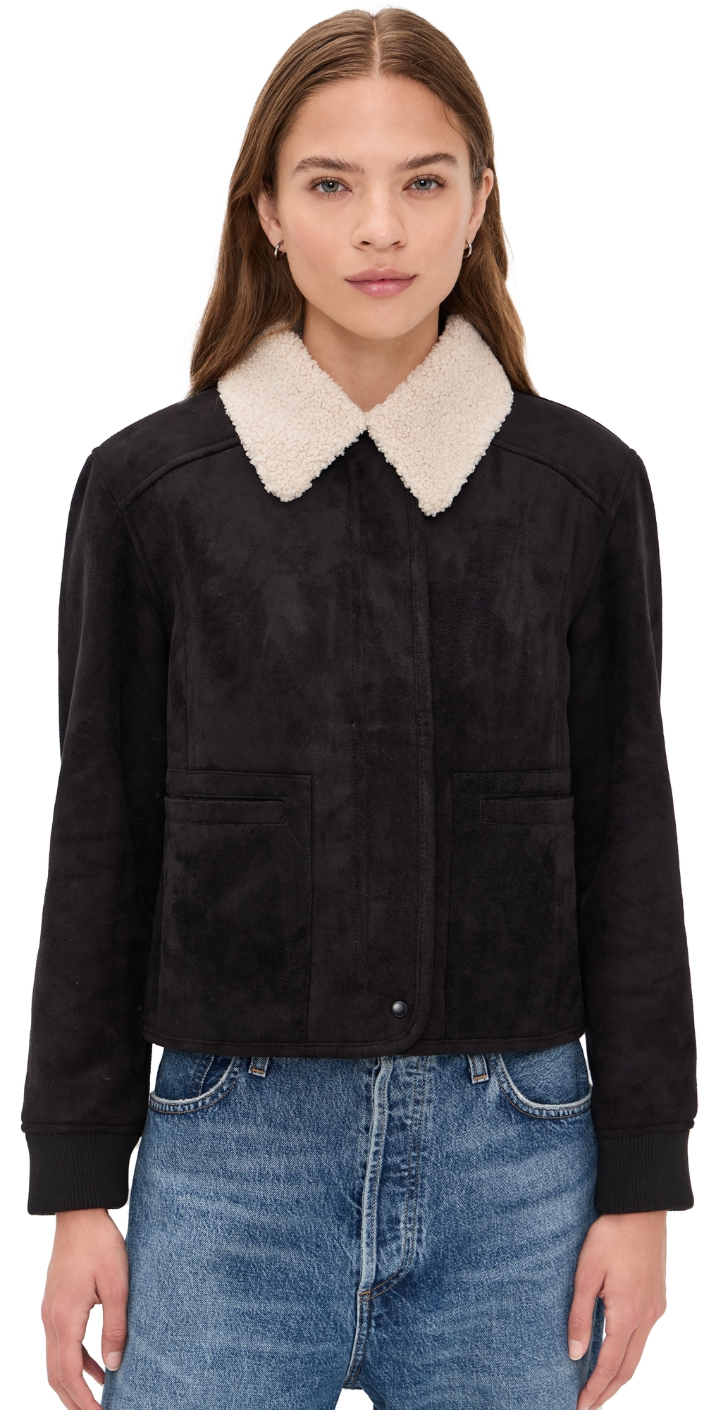 Velvet Juno Jacket Black/cream In Multi