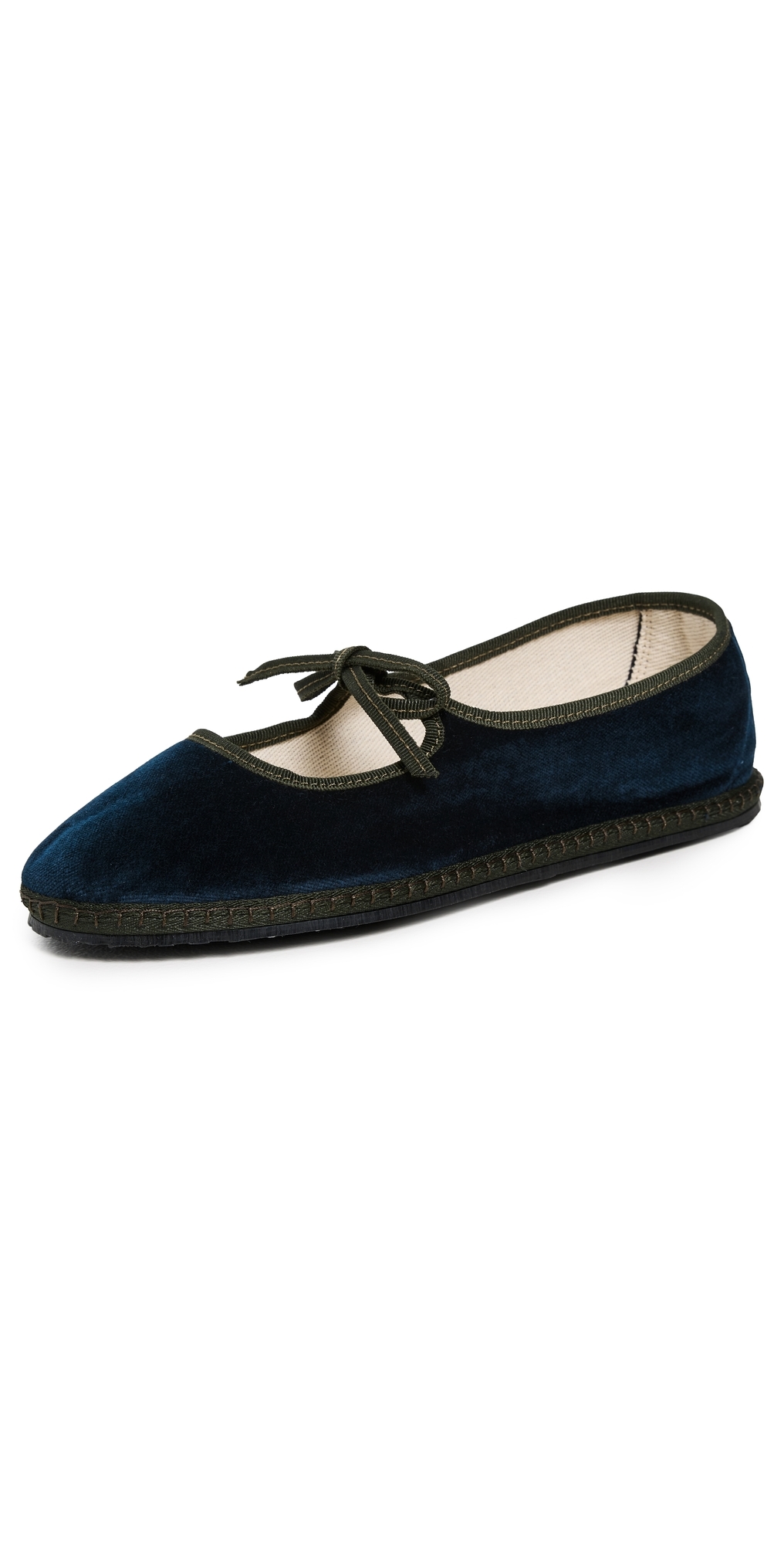 Vibi Venezia Brigitte Velvet Mary Jane Flats Zattere In Blue