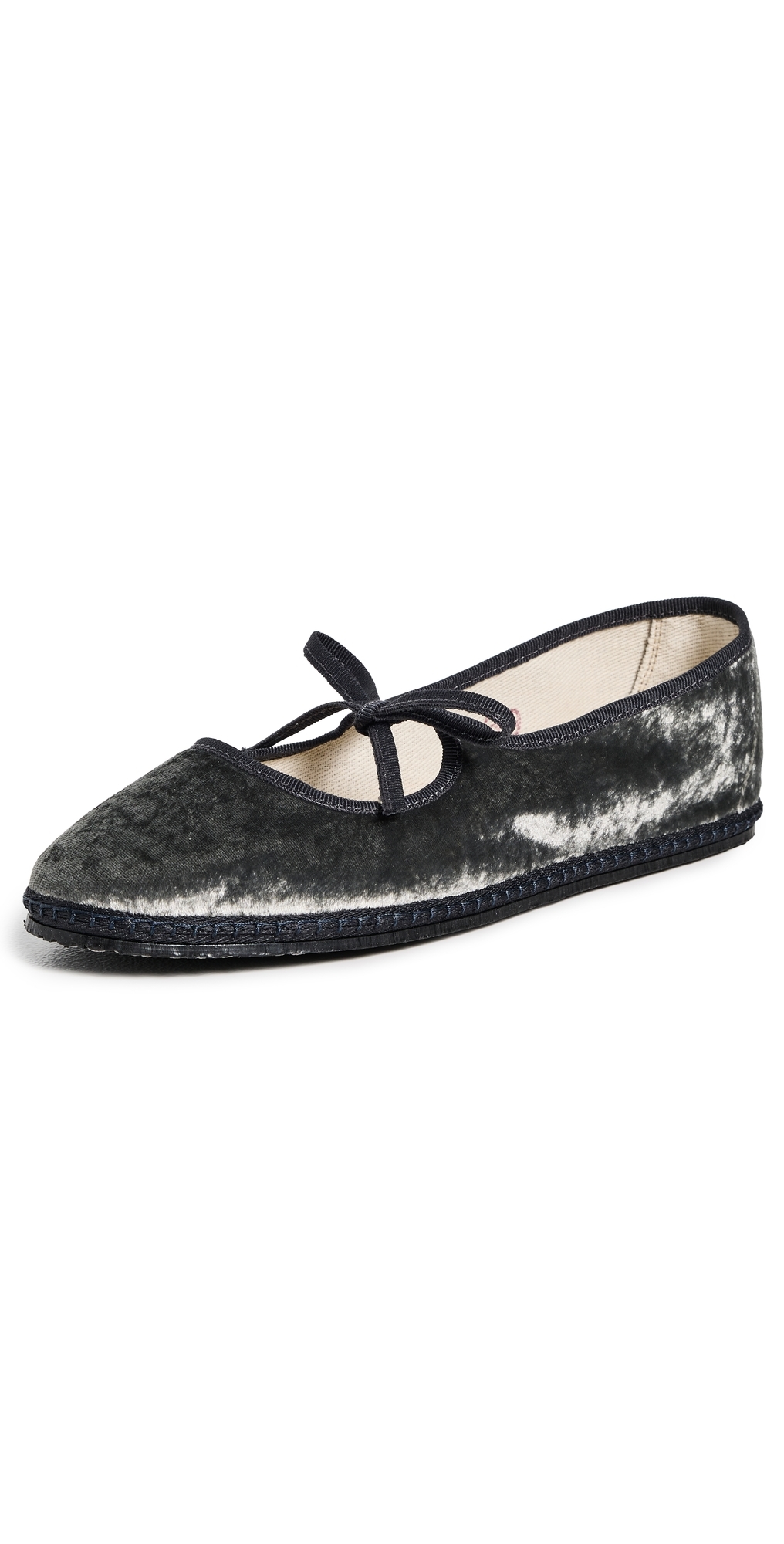 Vibi Venezia Brigitte Satin Velvet Flats Urania In Multi