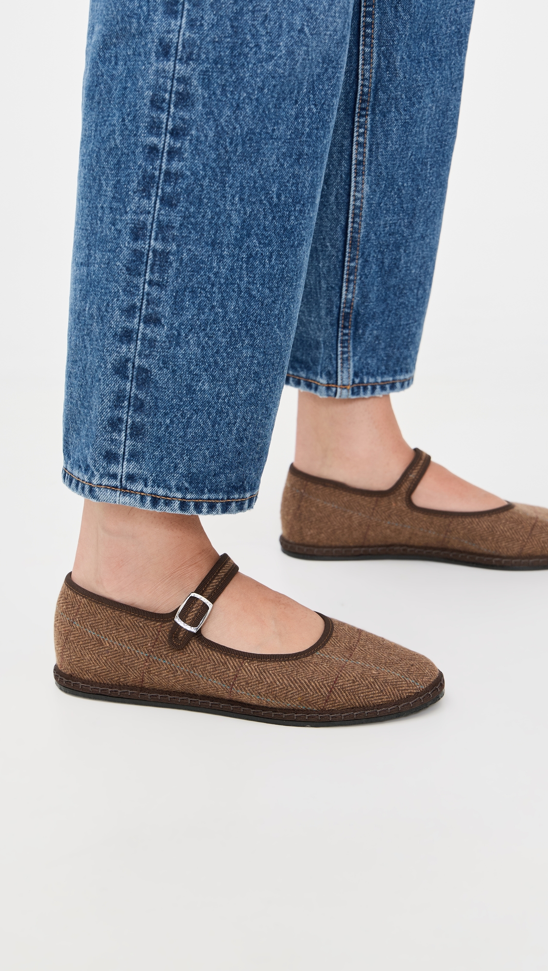 ViBi VENEZiA Mary Jane Wool Flats thumbnail